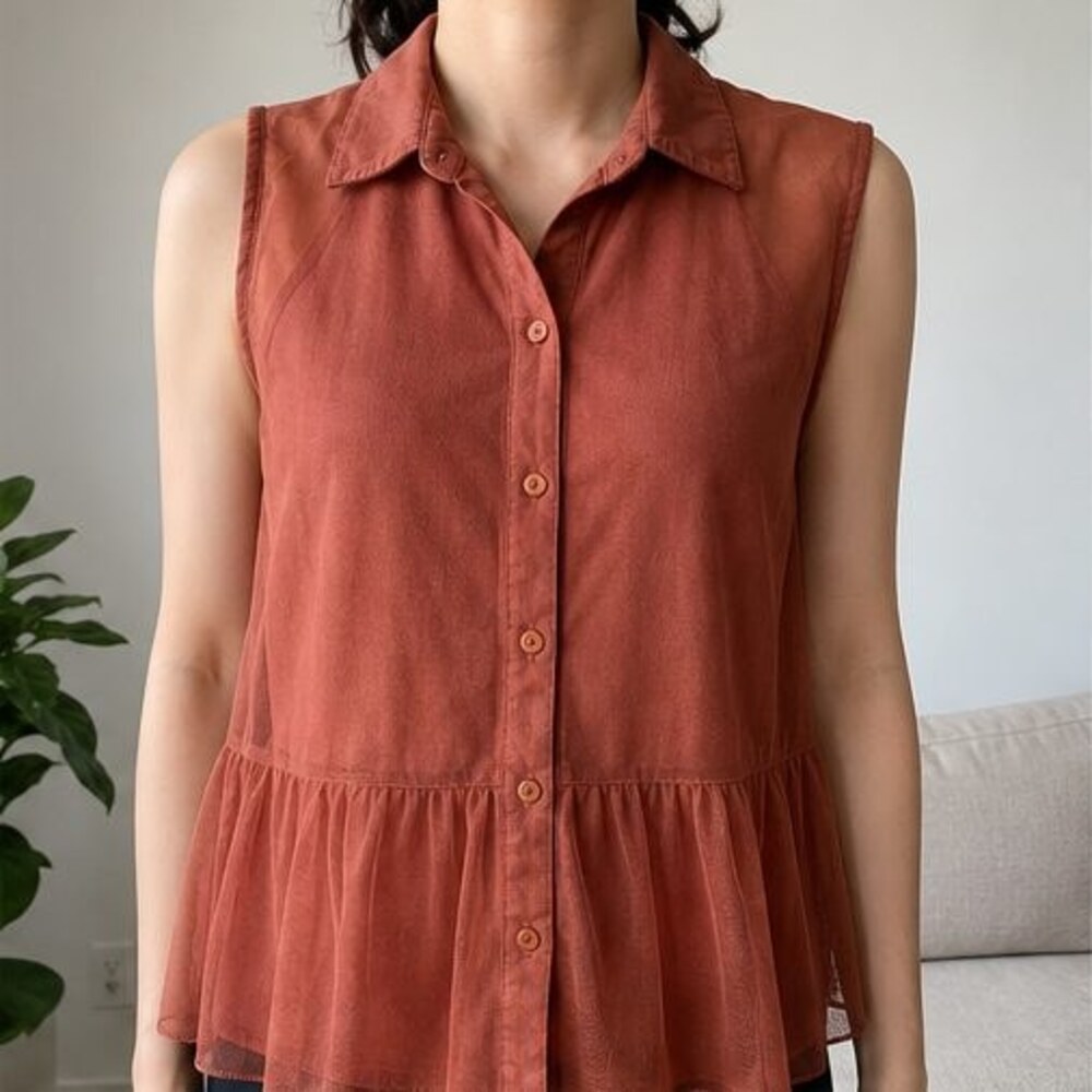 Rust Cami Blouse - Picture 2 of 6